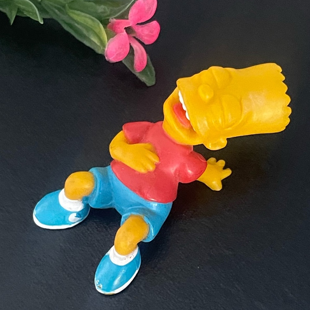Bart Laughing The Simpsons 1999 Fox Vintage PVC Figure Rare. Cartoon Figurine